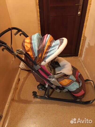 Детские санки коляска бу