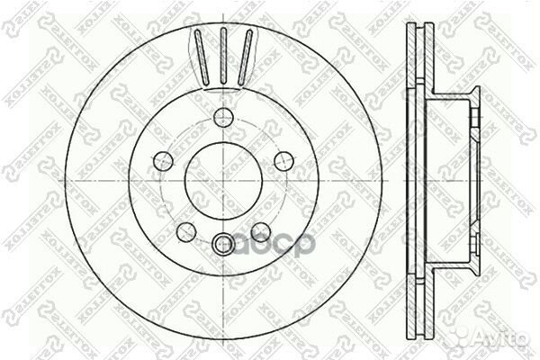 6020-4733V-SX диск тормозной передний VW T4 2