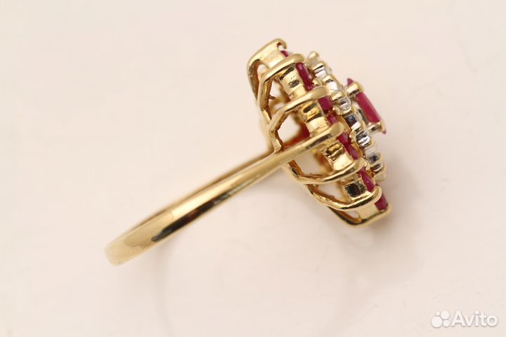 Кольцо с Рубинами 1.50ct. Made in Italy