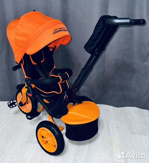 Детский велосипед с ручкой