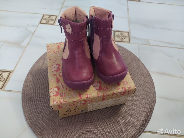 Ботинки демисезонные для девочки 21 размер