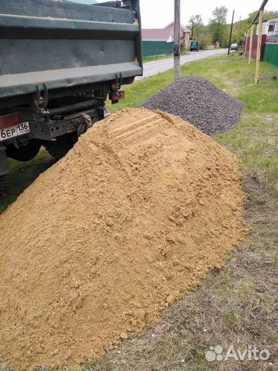 Песок щебень керамзит доставка