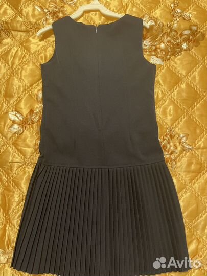 Школьный сарафан синий 134-140, 8-9 лет