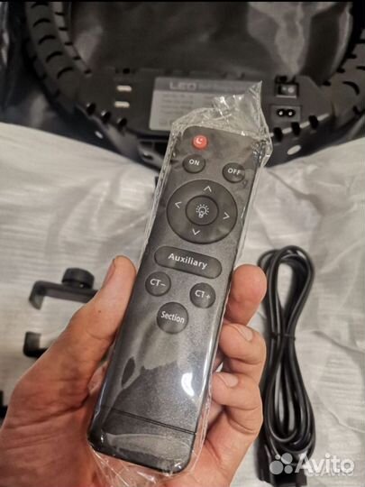 Кольцевая лампа 45см RL-18blue (с сумкой)