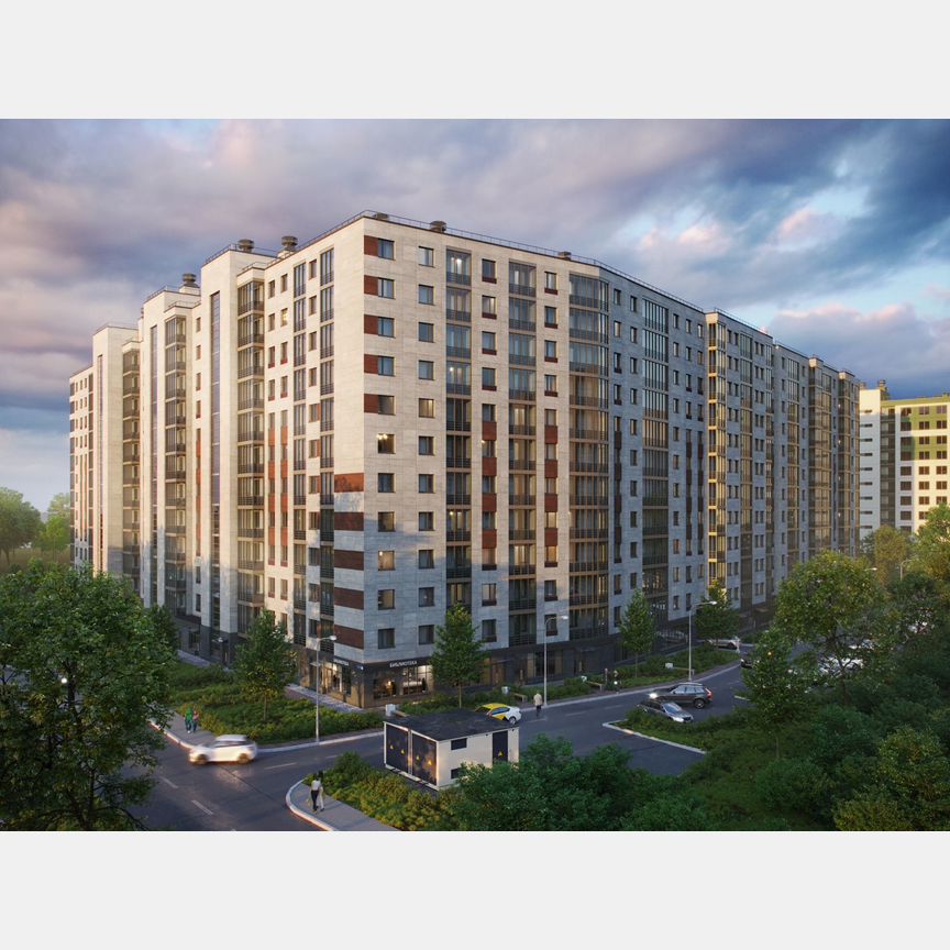 2-к. квартира, 57,7 м², 9/12 эт.