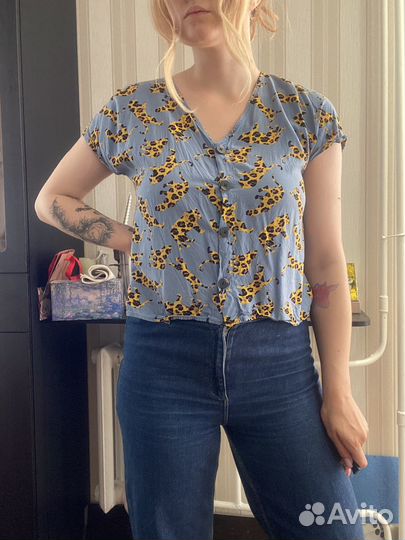 Рубашка medicine голубая