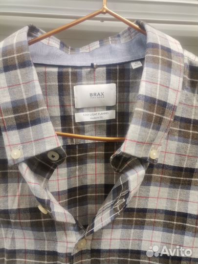 Рубашка мужская brax xl 43/44 light flannel bauer