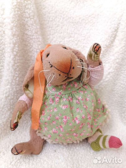 Крольчиха, мишки тедди, интерьерные игрушки