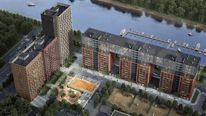 1-к. квартира, 45,7 м², 3/23 эт.