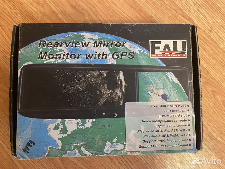 Зеркало заднего вида с навигацией