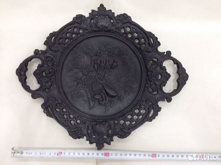 Тарелка декоративная чугун Касли