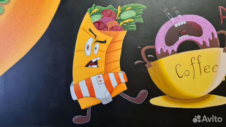 Роспись стен, мебели, одежды