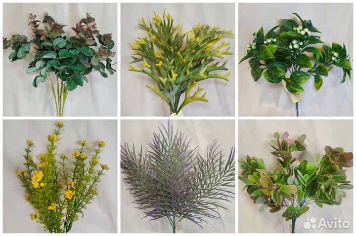 Искусственные венки, цветы, букеты