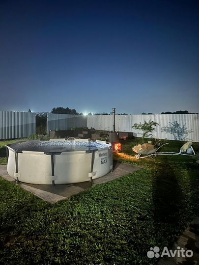 Водонагреватель для бассейна на дровах Luxe 45В