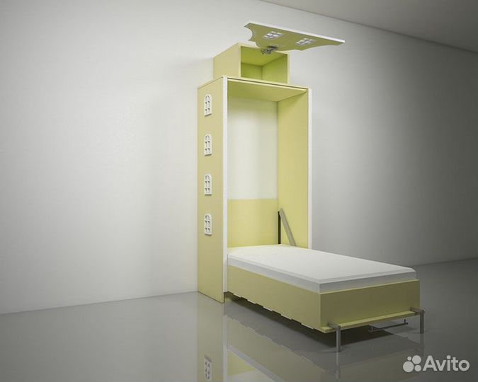 Подъемная откидная шкаф кровать домик детская Б-32