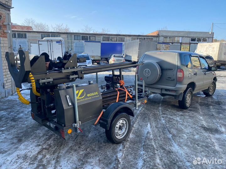 Буровая установка для скважин на прицепе