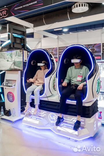 Аттракцион VR Crazy Egg 10D двухместный
