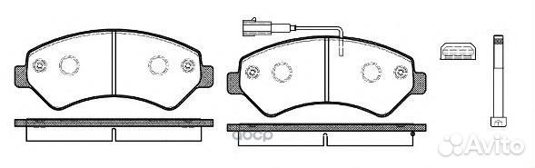 1275 12 колодки дисковые п Peugeot Boxer 3.0HD