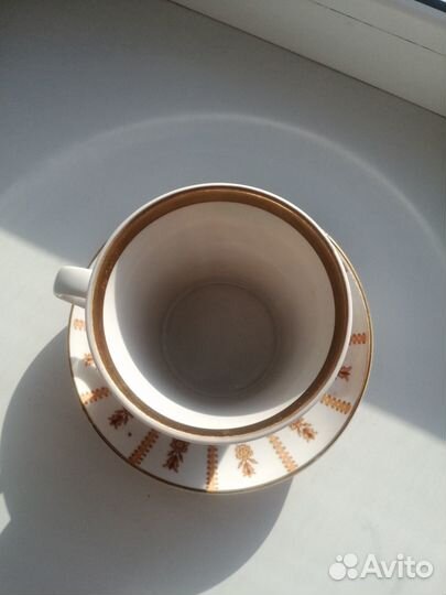 Бокал с блюдцем лфз СССР