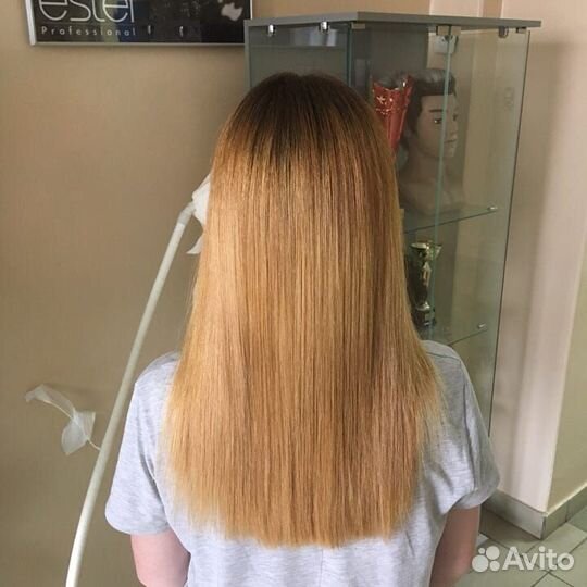 Кератиновое выпрямление волос