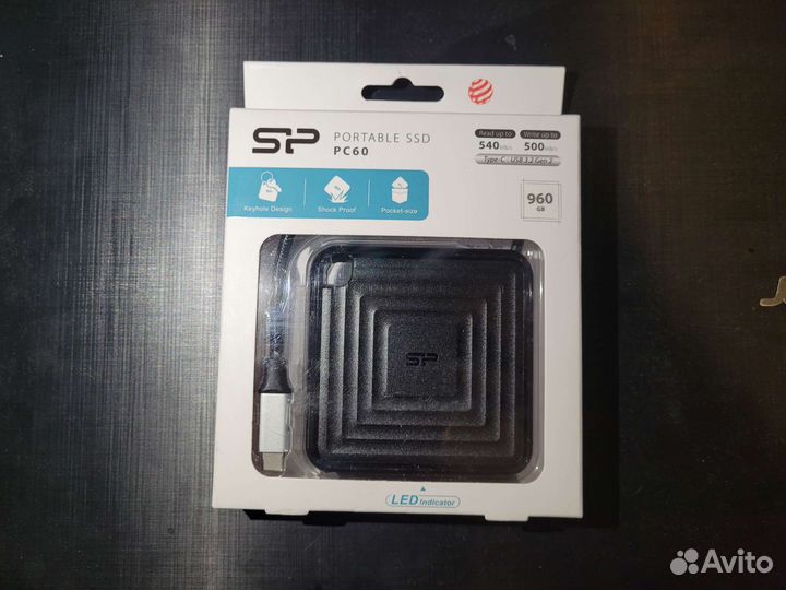 Внешний SSD Silicon Power PC60 960gb