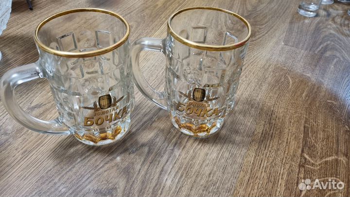 Пивная кружка золотая бочка