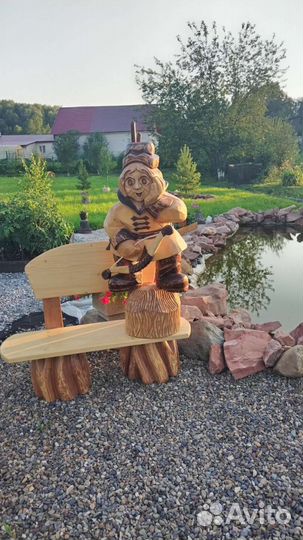 Фигуры садовые из дерева