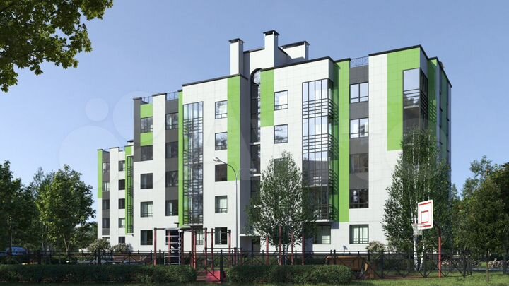 1-к. квартира, 39 м², 4/5 эт.