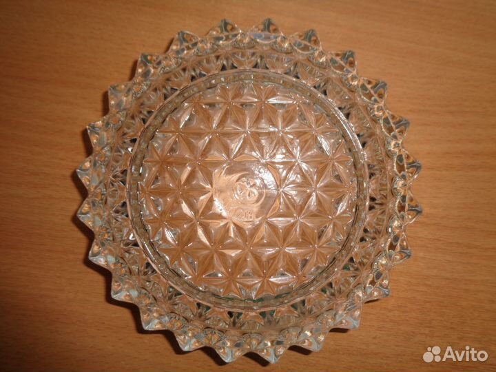 Хрустальная пепельница СССР с клеймом