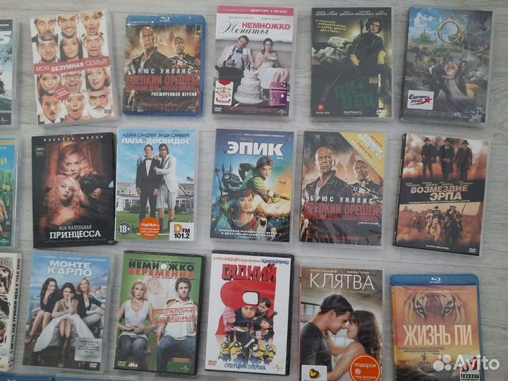 DVD Blu-ray диски Новые с фильмами и мультфильмами