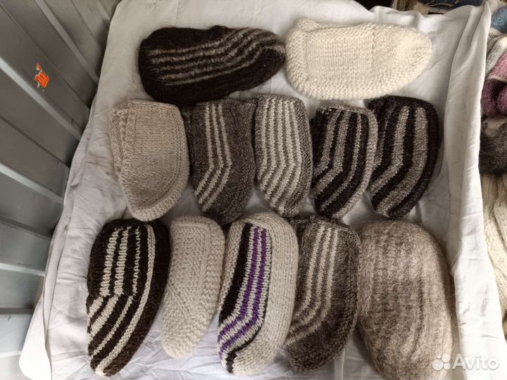 Носки шерстяные мужские ручные и женские