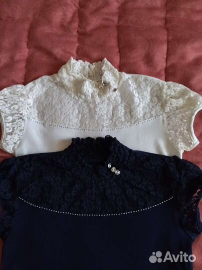 Блузки для девочки 8-10 лет, школьные