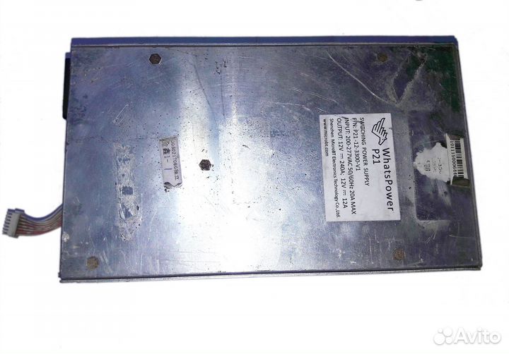 Блок питания whatsminer p21 (for asic) Не вкл