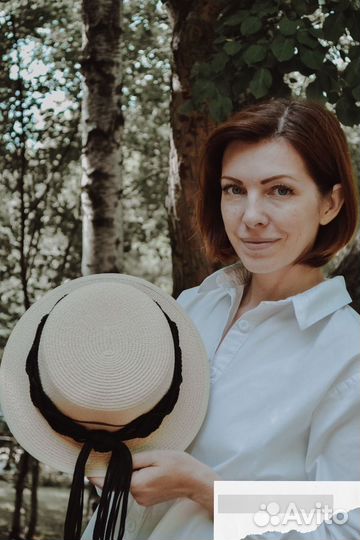 Шляпка Канотье с плетением