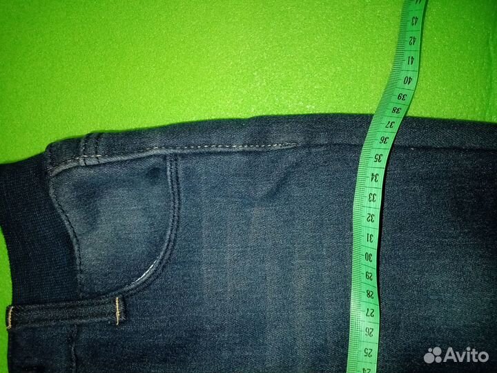 Джинсы для девочки утеплённые 134 см