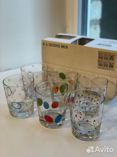 Набор стаканов IKEA 6 штук, новые