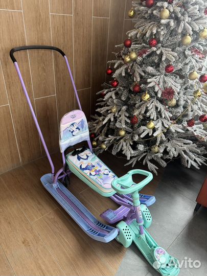 Снегокат ника с колесами