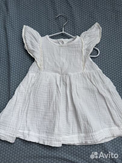 Платье для девочки размер 86 муслин