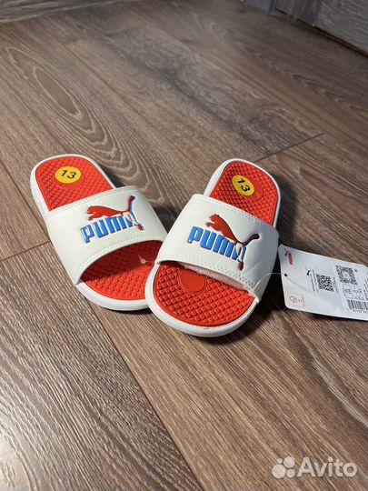 Детские резиновые шлёпки puma