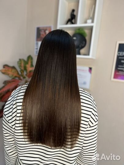 Кератиновое выпрямление ботокс волос нанопластика