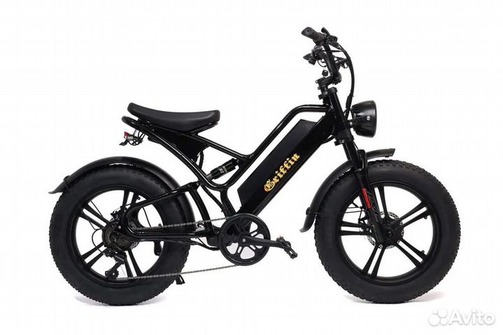 Электровелосипед гибрид фетбайк griffi F1 1000Вт