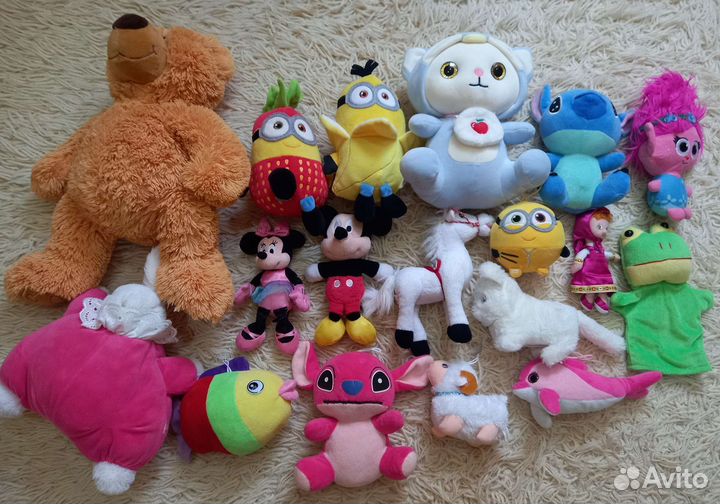 Мягкие игрушки большой пакет