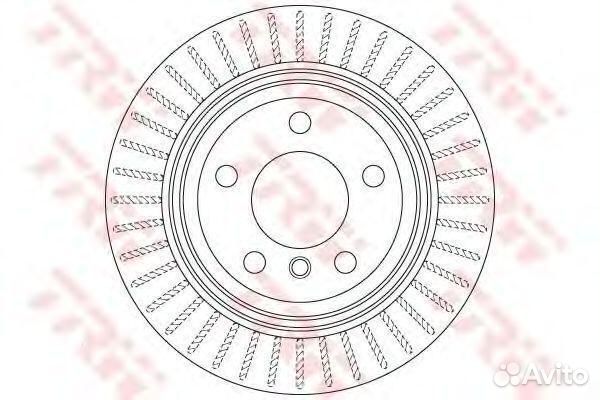 Задний тормозной диск TRW, DF6513S