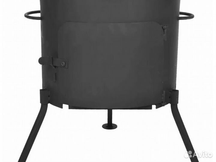 Печь учак под казан 16 л. (с дверцей) сталь 2 мм