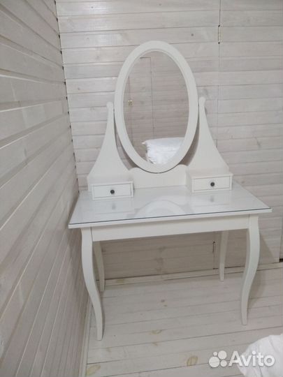 Туалетный столик с зеркалом IKEA Hemnes Хемнэс