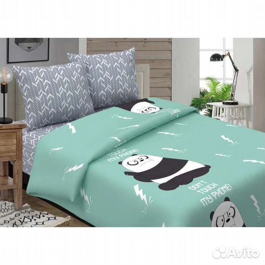 Белье постельное 1,5 сп, поплин, хлопок 100