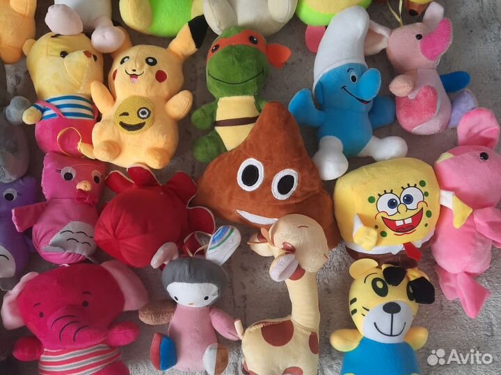 Мягкие игрушки пакетом новые