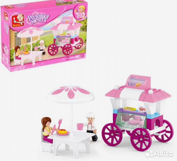 Конструктор «Розовая мечта: закусочная на колёсах»