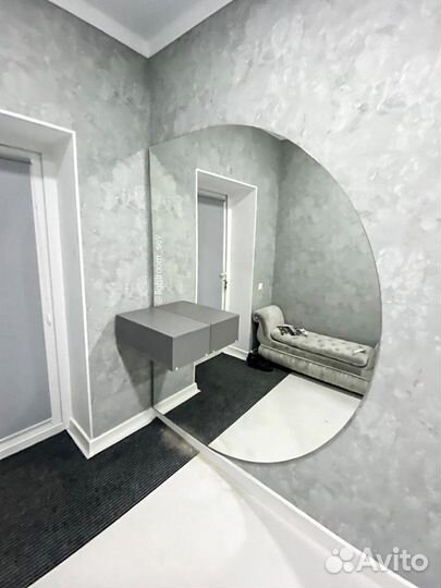 Зеркало полукруглое с тумбой