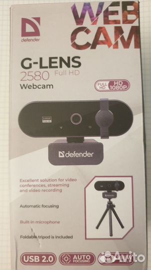 Новая веб-камера Defender G-lens 2580 FullHD